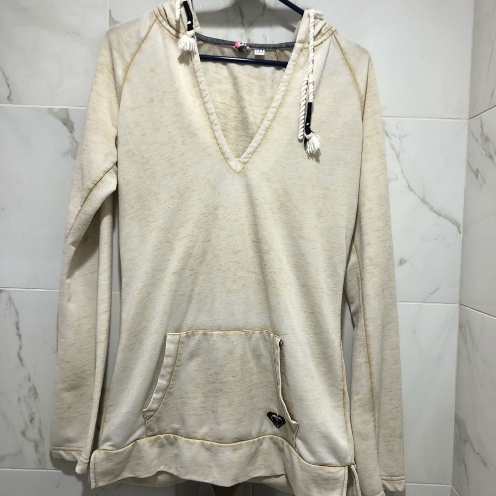 Roxy, size large, light weight, hooded pull over